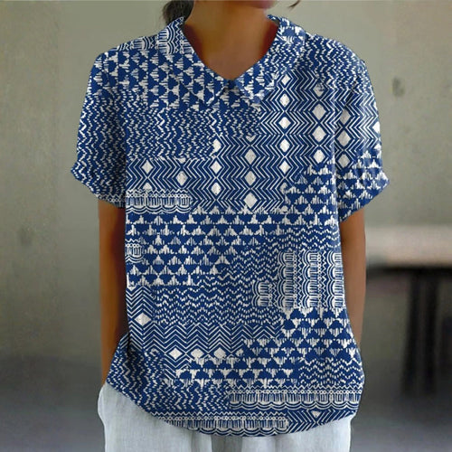 Fódhla - Blouse with Tribal Print