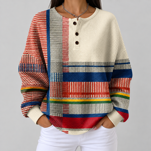 Muirne - Striped Colour Block Top