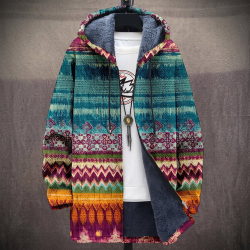 Ríona - Multicoloured Aztec Stripe Print Jacket