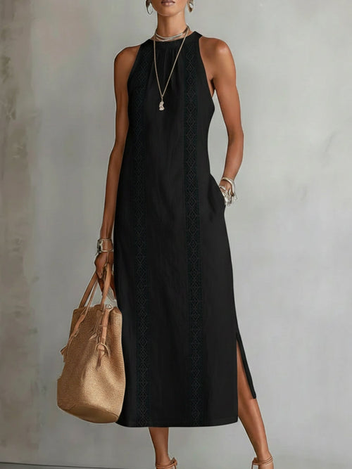 Erin - Sleeveless Detail Midi Dress