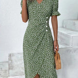 Aoife - Floral V-Neck Dress