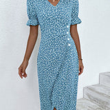 Aoife - Floral V-Neck Dress