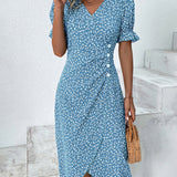 Aoife - Floral V-Neck Dress