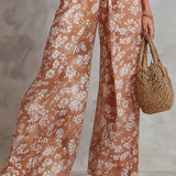Doireann - Elegant Floral Print Sleeveless Wide-Leg Jumpsuit