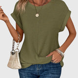 Fionnuala - Elegant Blouse with Crew Neck