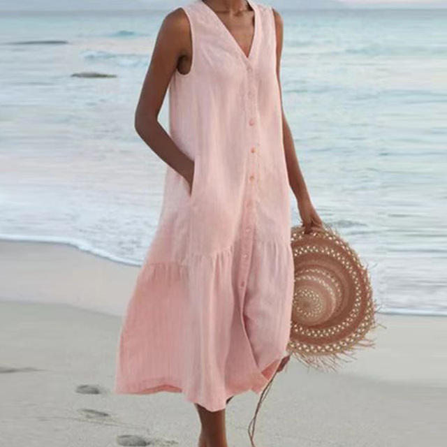 Keeva - Dress with V-Neck