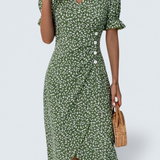 Aoife - Floral V-Neck Dress