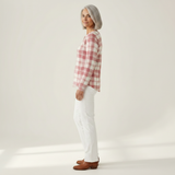Saoirse - Blush Tartan Top