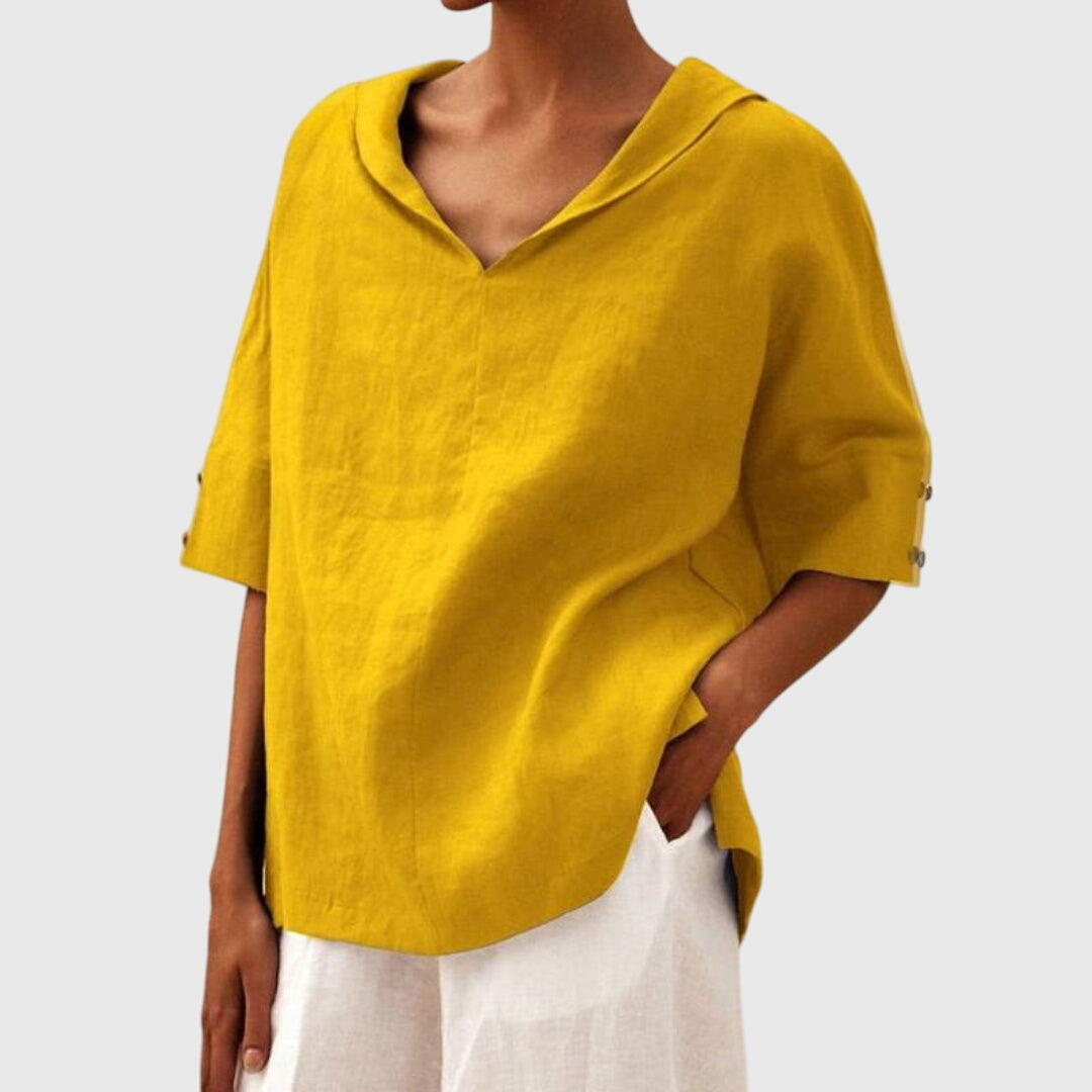 Éabha - Casual Loose-Fit Blouse