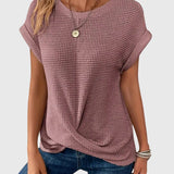 Fionnuala - Elegant Blouse with Crew Neck