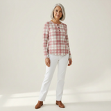 Saoirse - Blush Tartan Top