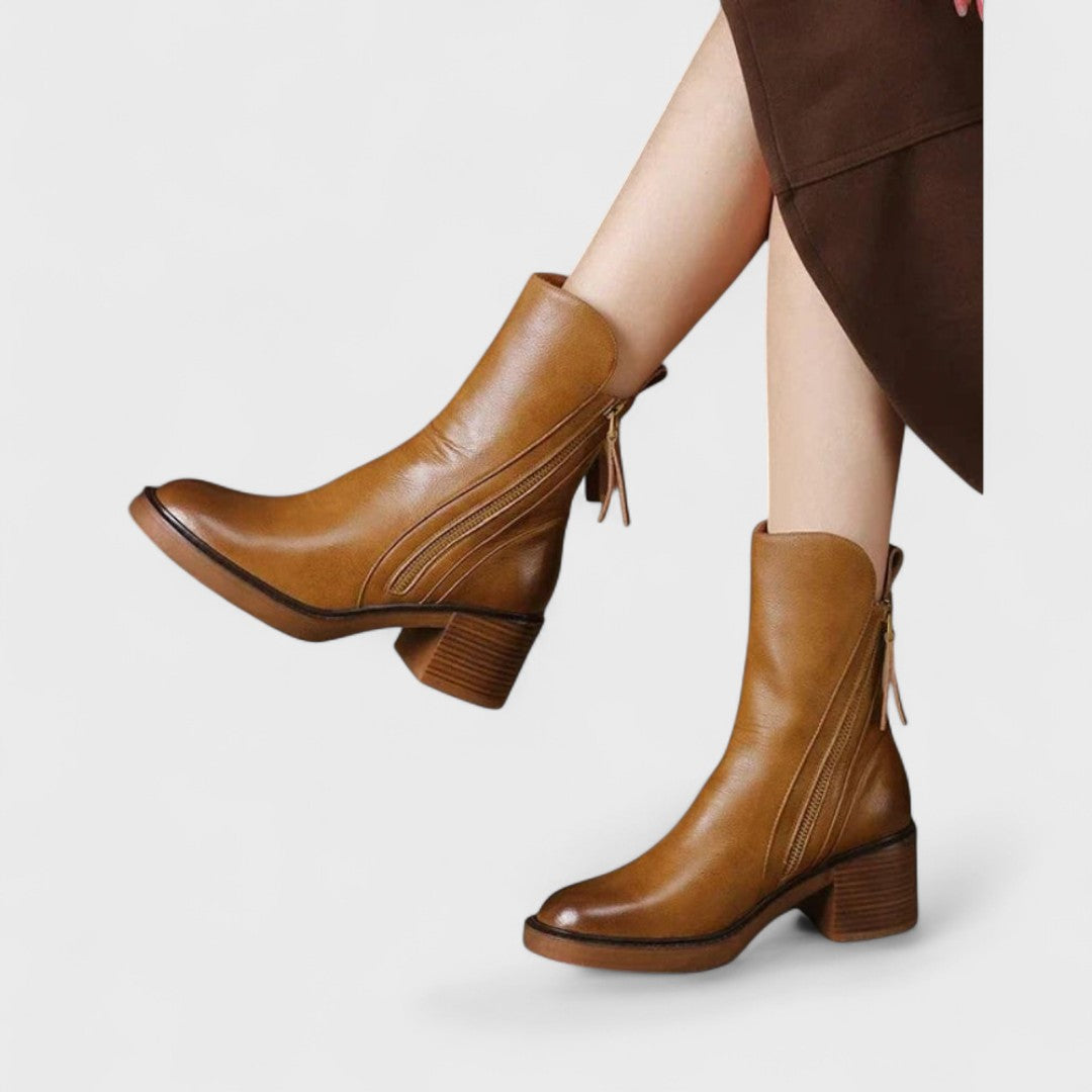 Deirdre - Leather Ankle Boots