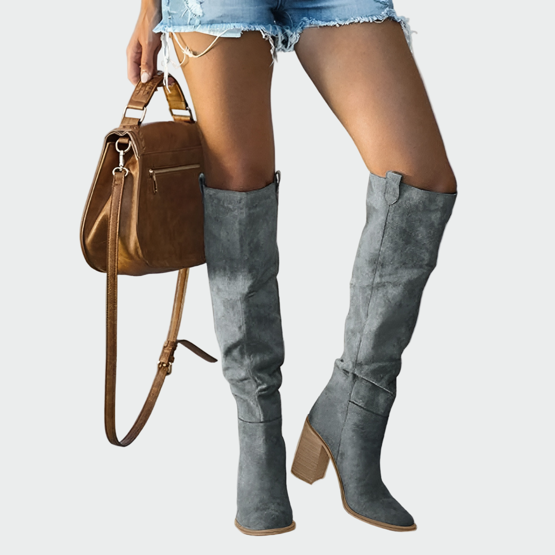 Líadan - Knee-High Leather Orthopedic Boots
