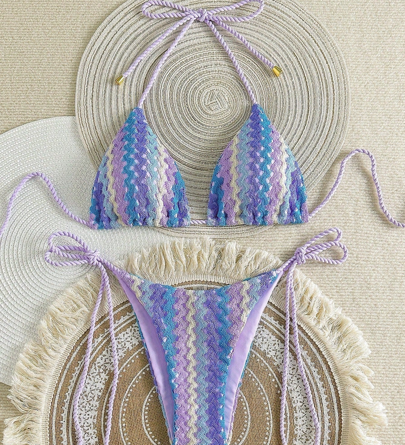 Aoibheann - Crochet Look Triangle Bikini