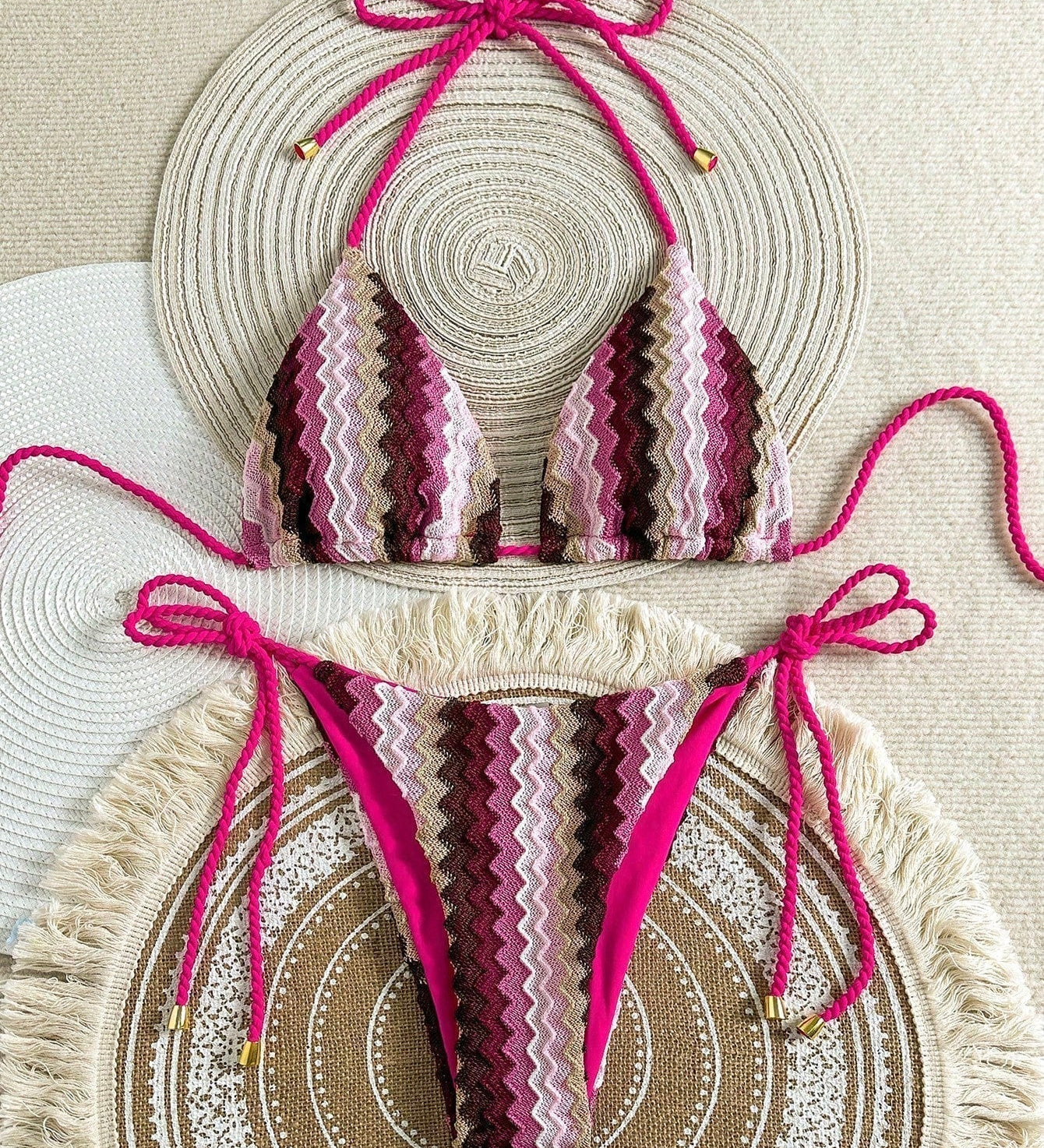Aoibheann - Crochet Look Triangle Bikini