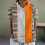 Doireann - Striped Colour Block Blouse