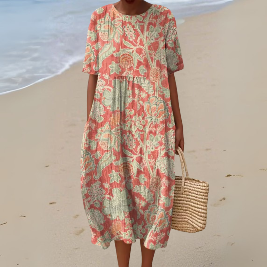 Deirdre - Retro Floral Dress