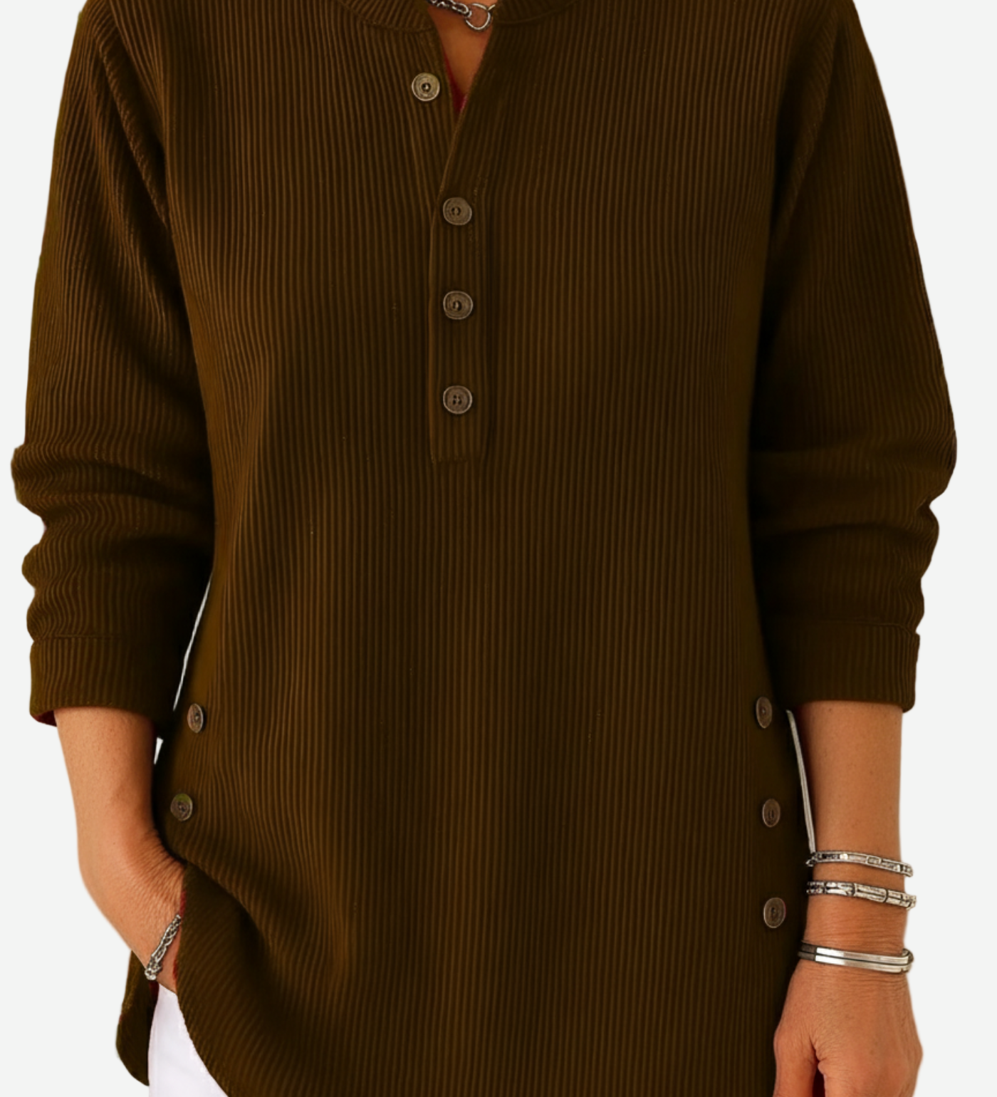 Síomha - Harperly – Long Sleeve Solid Knit Jumper