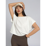 Muirne - Everyday Cut Out Hemline Womenswear Top