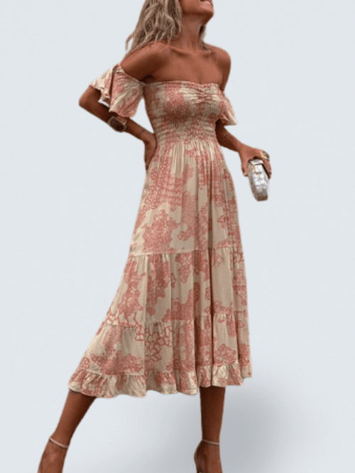 Áine - Off Shoulder Midi Dress