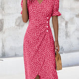 Aoife - Floral V-Neck Dress