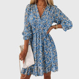 Nuala - Floral Puff Sleeve Dress