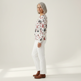 Caitlín - White Christmas Tree and Bauble Top