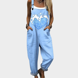 Muirne - Comfortable Printed Dungarees