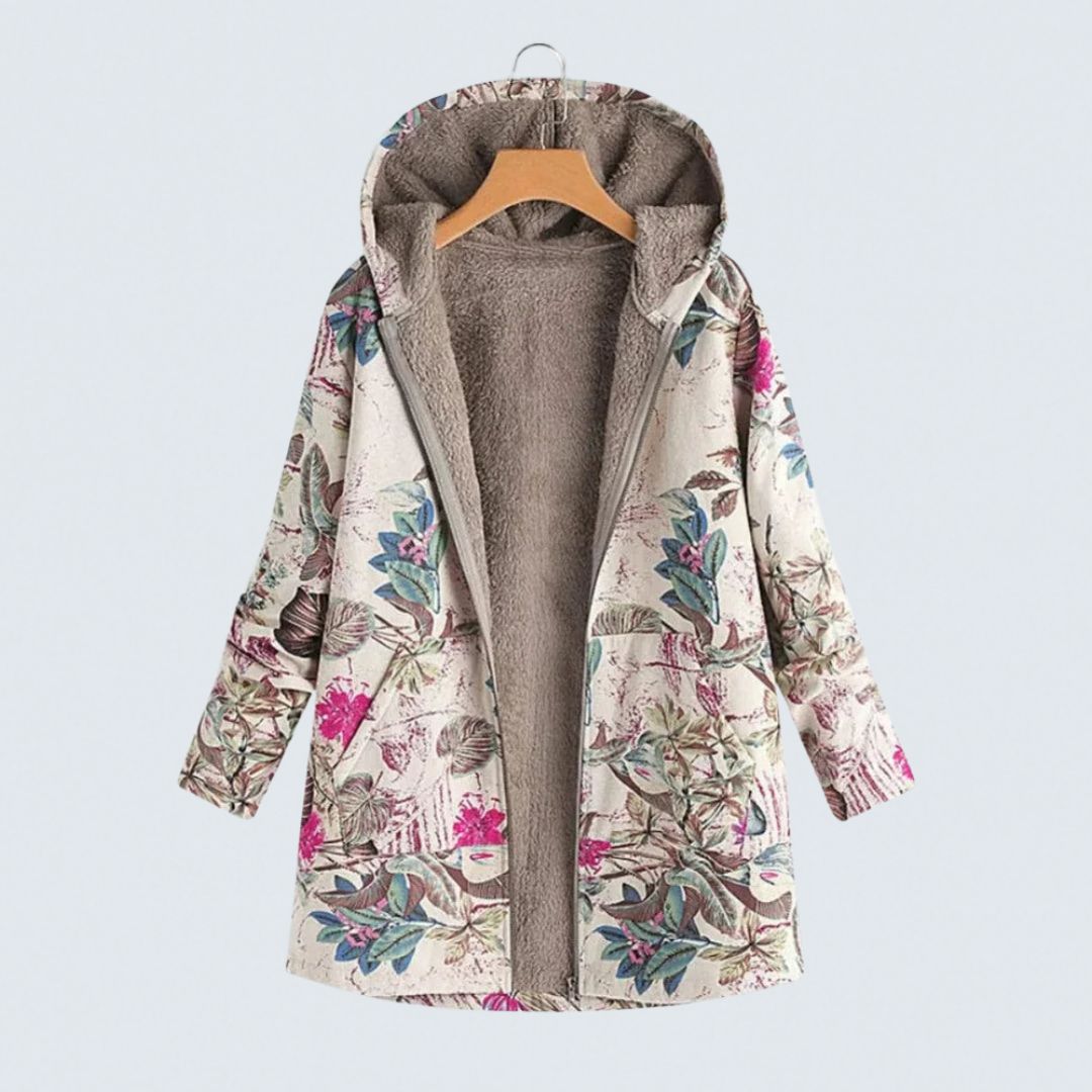 Shauna - Floral Fleece Jacket