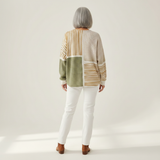 Erin - Green and Mustard Patchwork Top