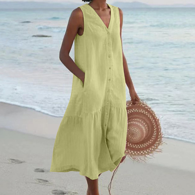 Keeva - Dress with V-Neck