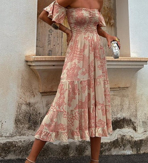 Áine - Off Shoulder Midi Dress