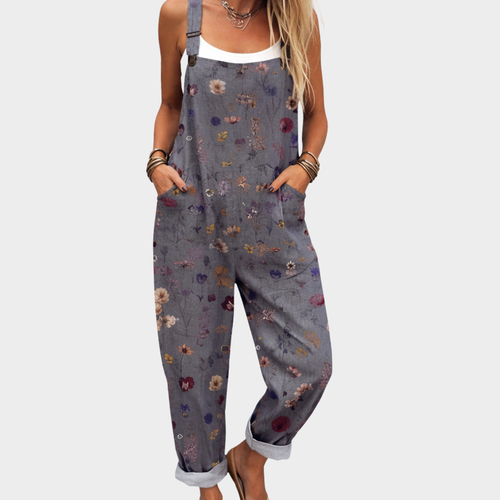 Fíona - Comfortable Printed dungarees