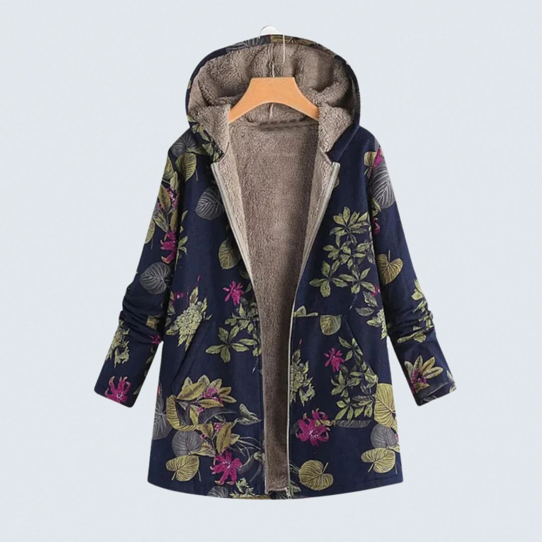 Shauna - Floral Fleece Jacket