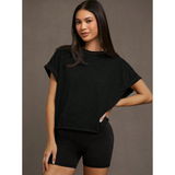 Muirne - Everyday Cut Out Hemline Womenswear Top