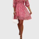 Nuala - Floral Puff Sleeve Dress