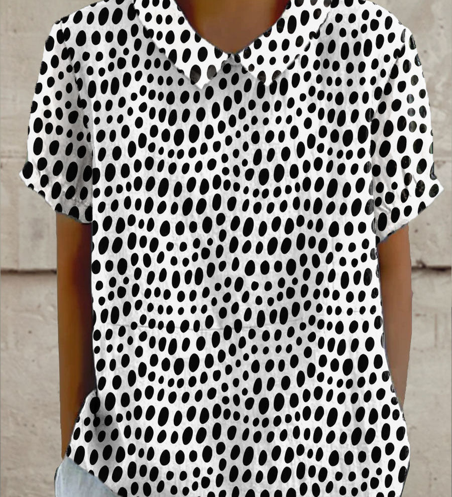 Órlaith - Polka Dot Print Blouse