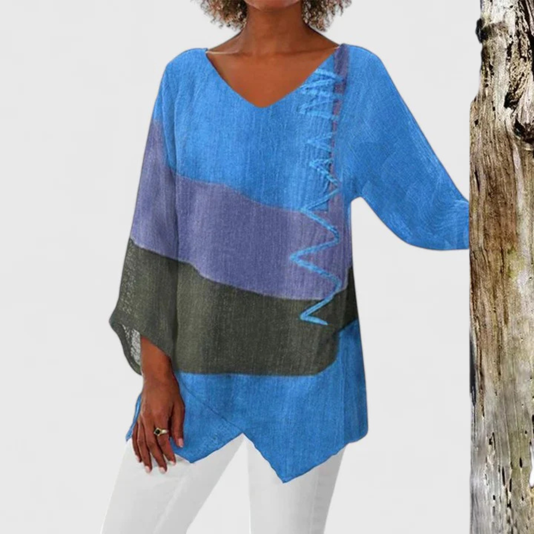 Emer - Sophisticated V-Neck Tunic