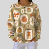 Éabha - Bow and Pumpkin Top