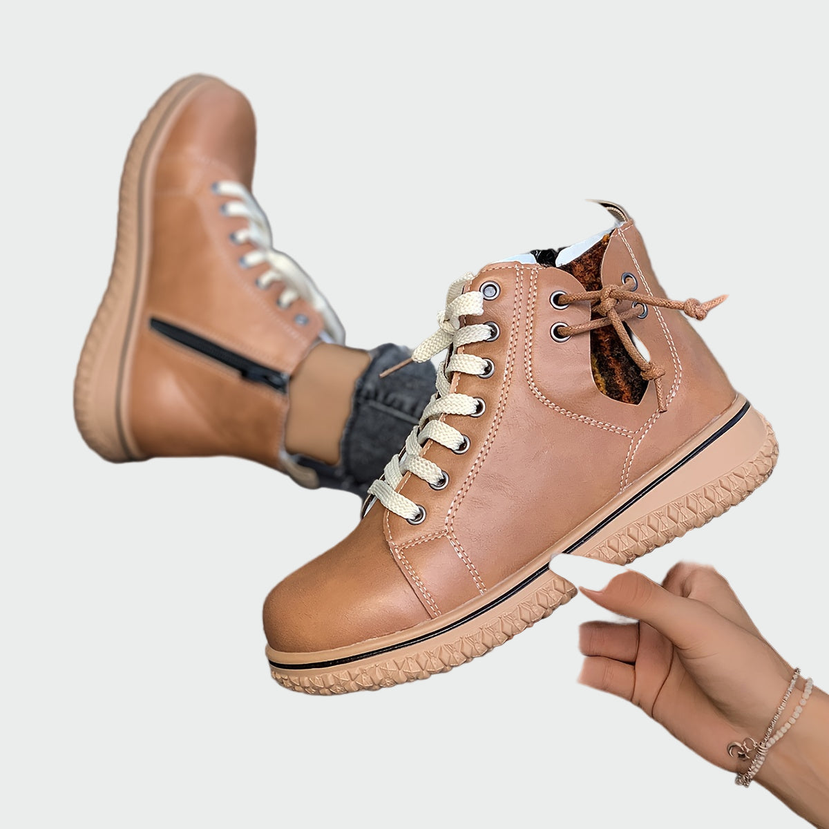 Síle - Low-Shaft Leather Orthopedic Boots