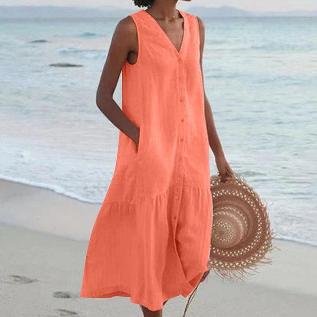 Keeva - Dress with V-Neck