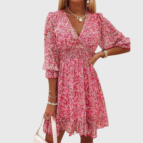 Nuala - Floral Puff Sleeve Dress