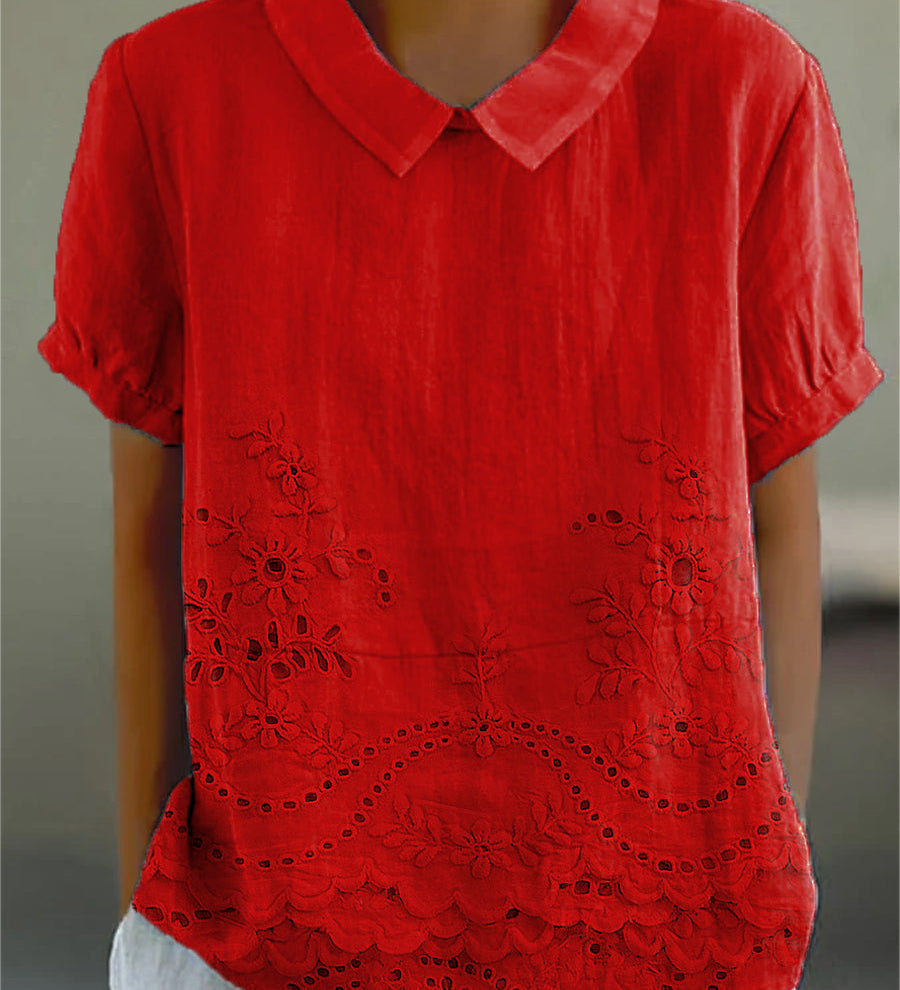 Ciara - Embroidered Floral Blouse