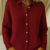 Doireann - Ribbed Knit Cardigan, Four Colours