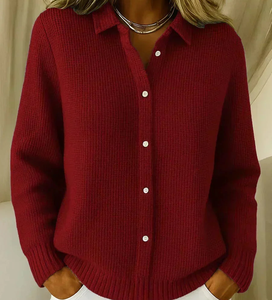 Doireann - Ribbed Knit Cardigan, Four Colours