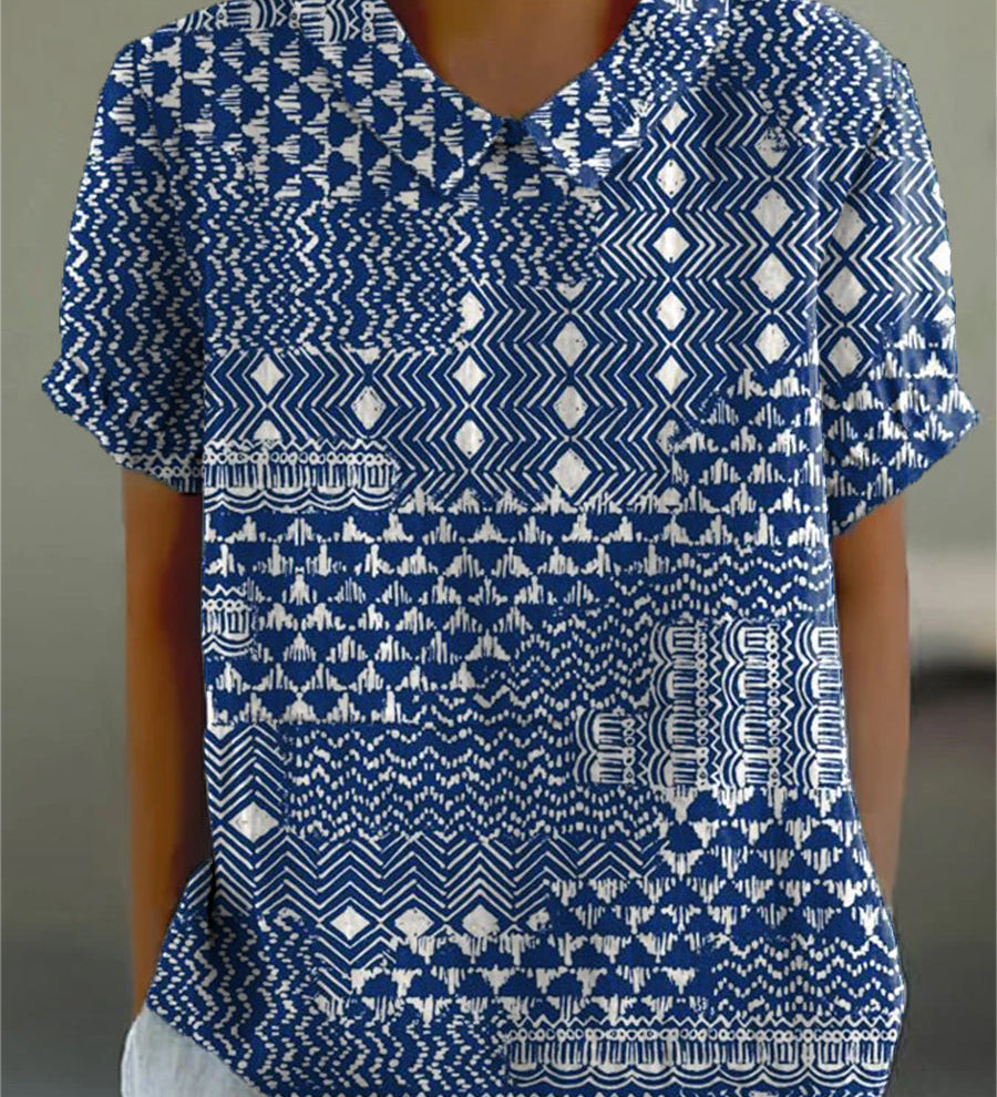 Fódhla - Blouse with Tribal Print