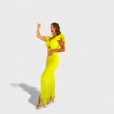 Muirne - Neon Flamenco Dress