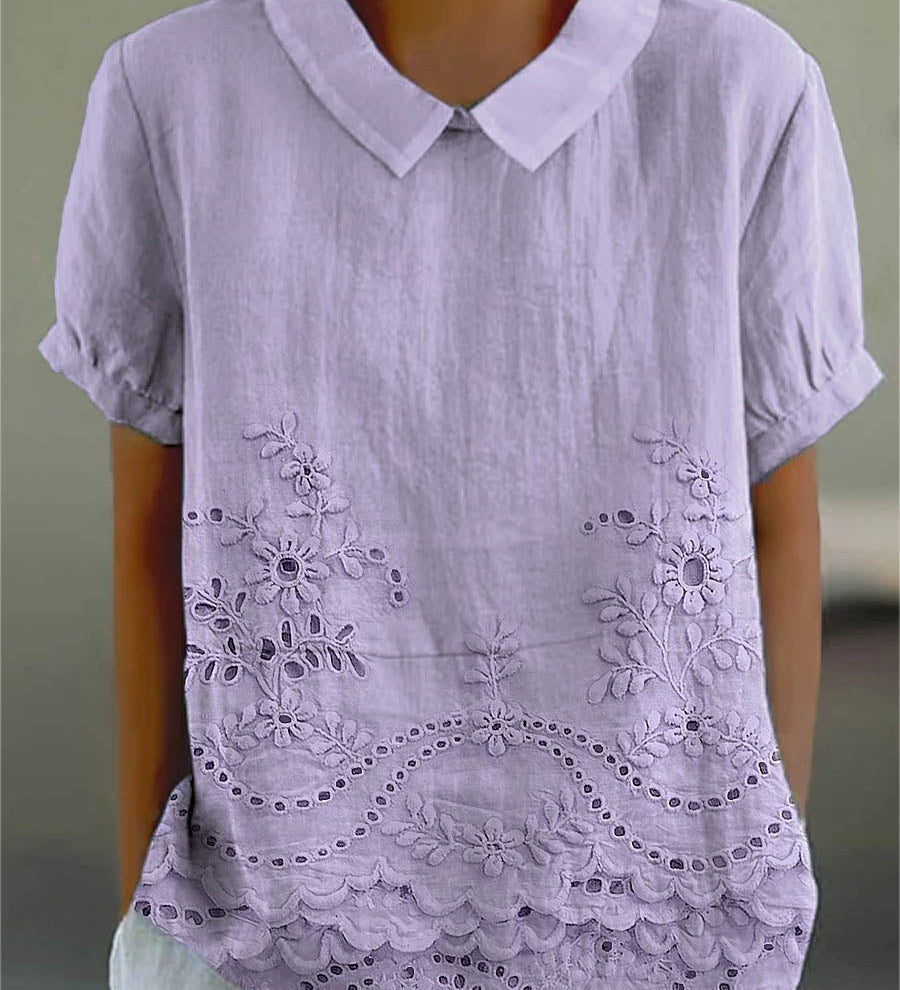Ciara - Embroidered Floral Blouse