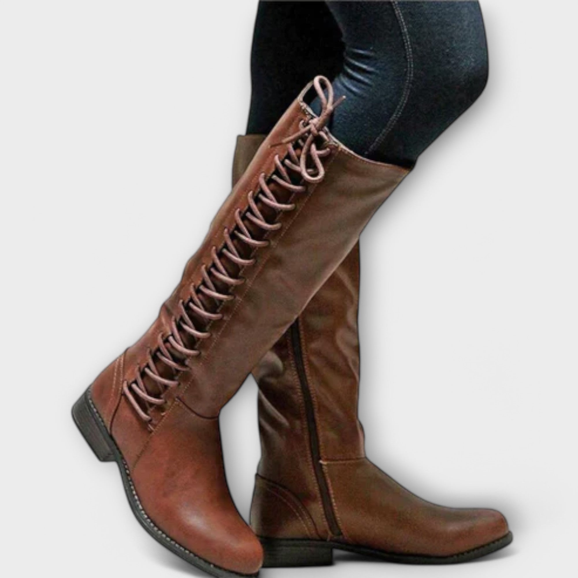 Gobnait - Elegant Lace-Up Ankle Boots