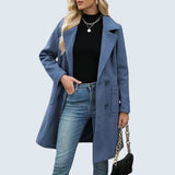 Clodagh - Casual Mid Length Button Open Front Coat